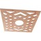 Ekena Millwork Chevron Wood Fretwork Pierced Ceiling Medallion, Cherry, 36"OD x 9 3/8"ID x 3/8"T CMWP36X36X0375CHCH - alternate 4